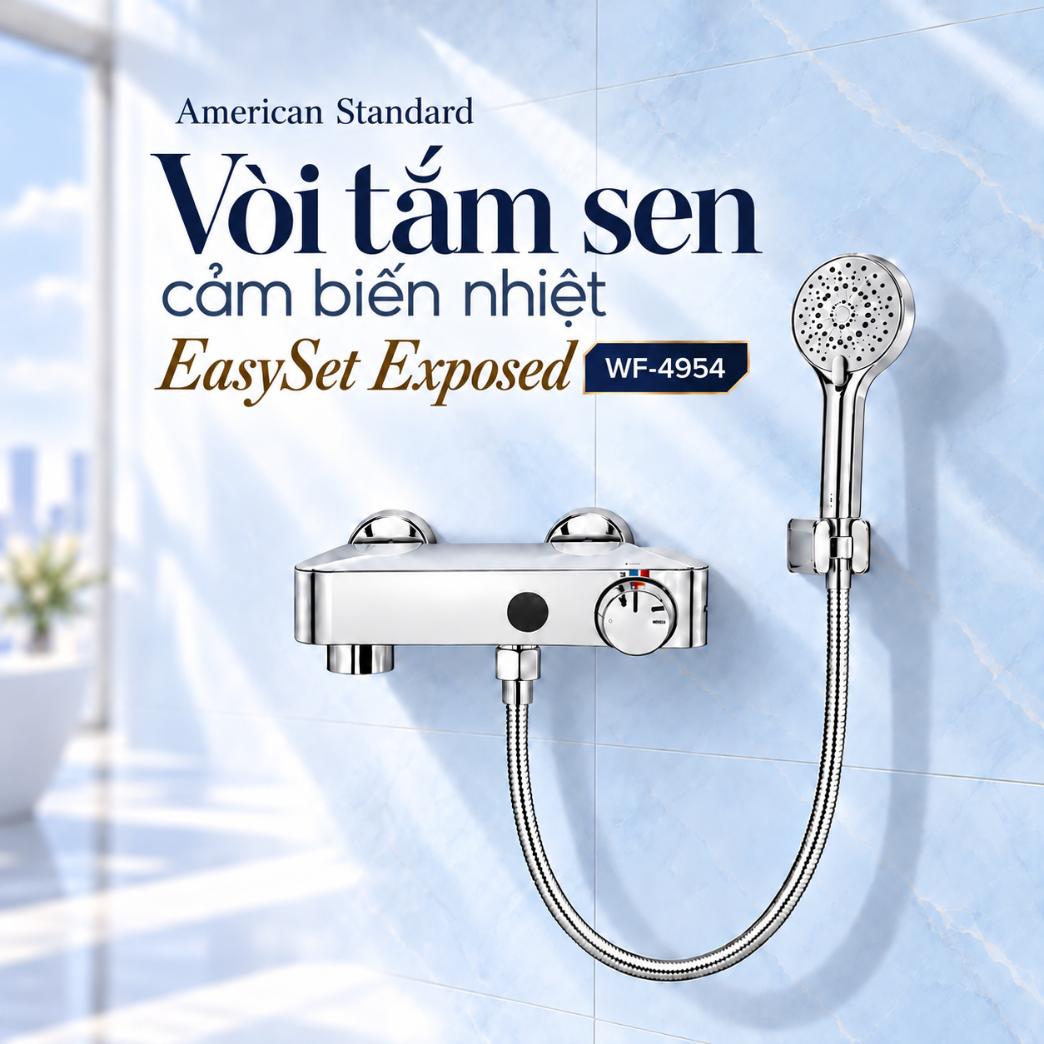 Vòi tắm sen cảm biến nhiệt American Standard EasySet Exposed WF-4954