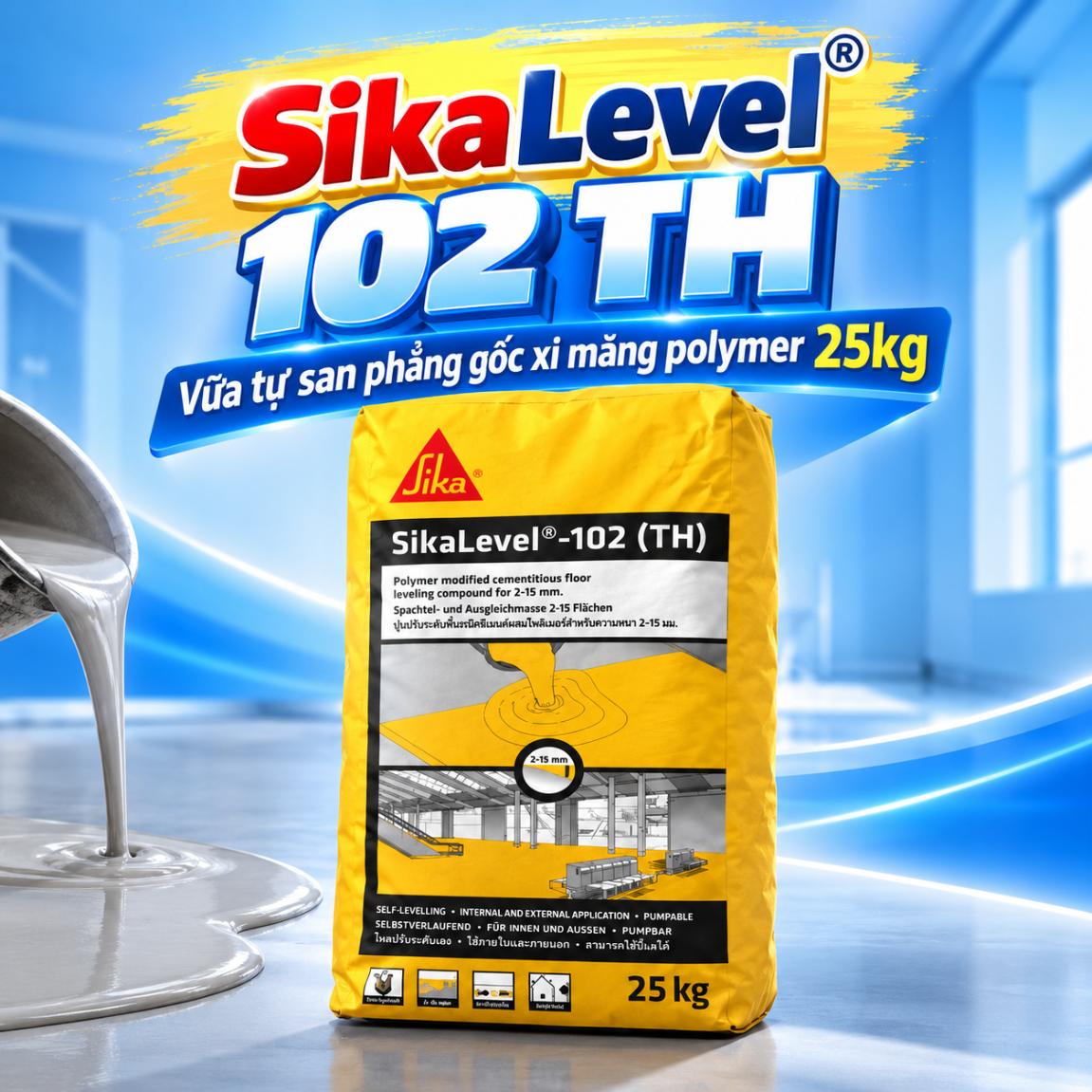 Vữa tự san phẳng SikaLevel 102 TH
