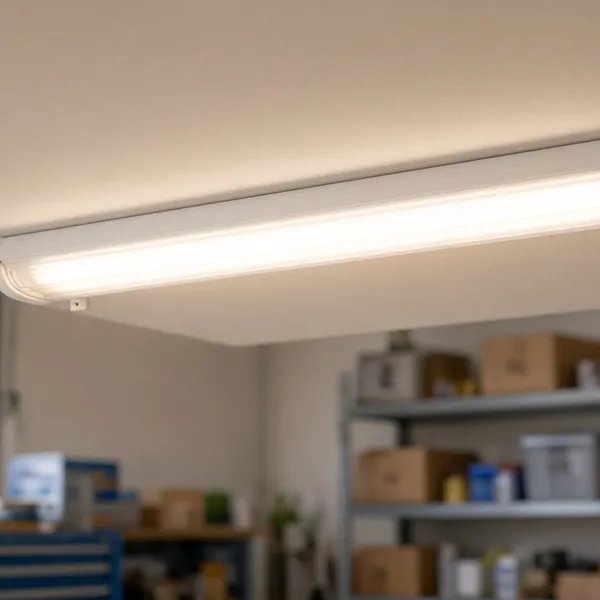 Đèn LED tuýp liền máng lắp đặt nhanh, chiếu sáng tiện lợi