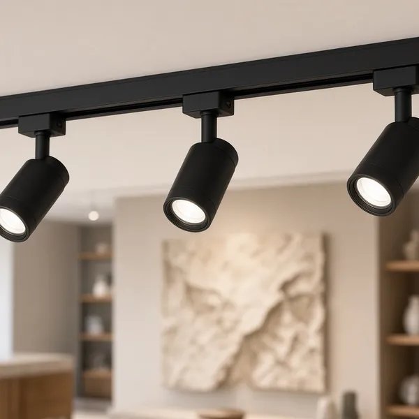 Đèn ray nam châm LED thiết kế hiện đại, dễ thay đổi vị trí chiếu sáng