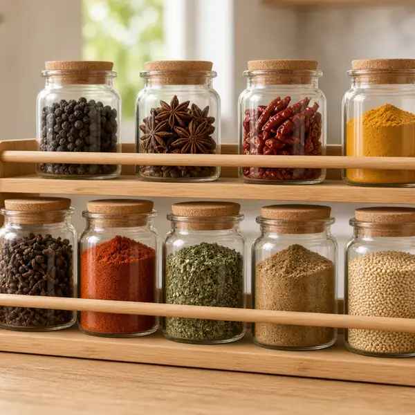 Giá gia vị cho tủ bếp gọn gàng
