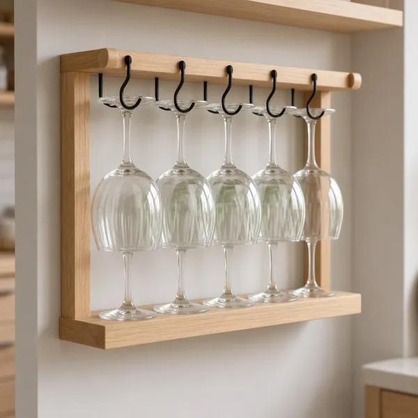 Giá treo ly cho tủ bếp và quầy bar