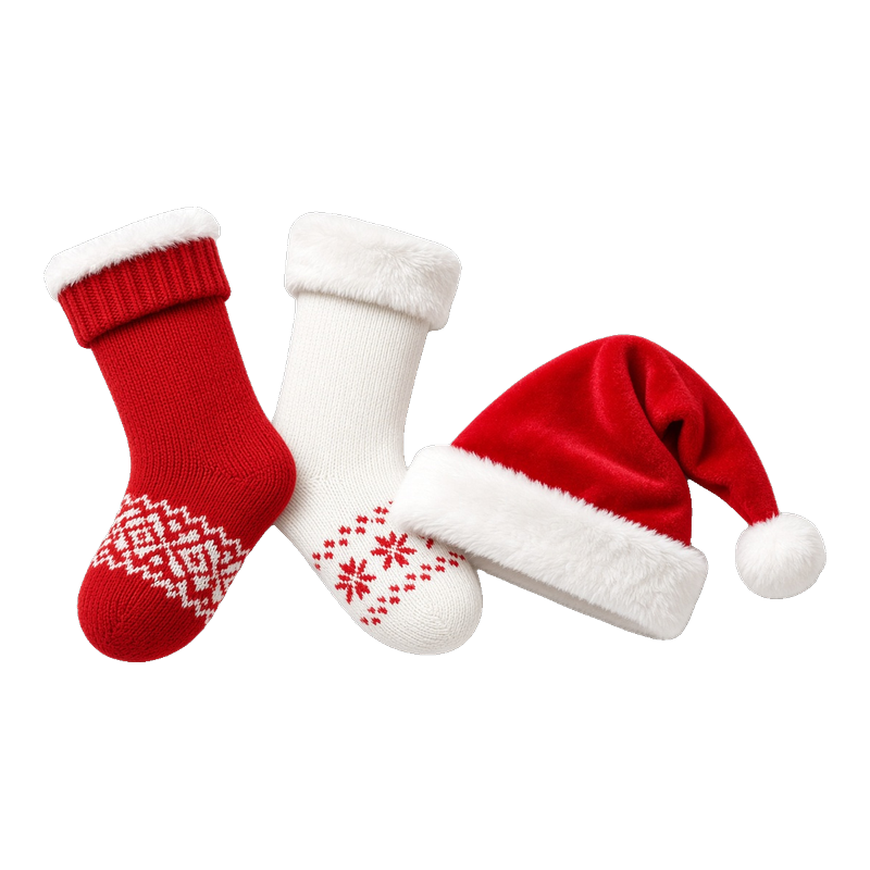 Tất và mũ Noel