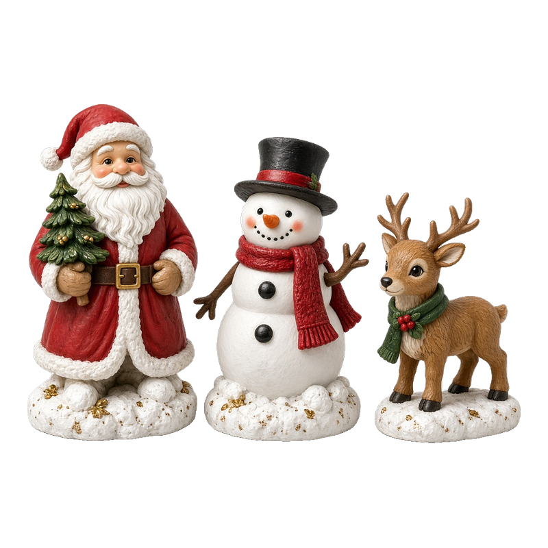 Tượng ông già Noel và người tuyết