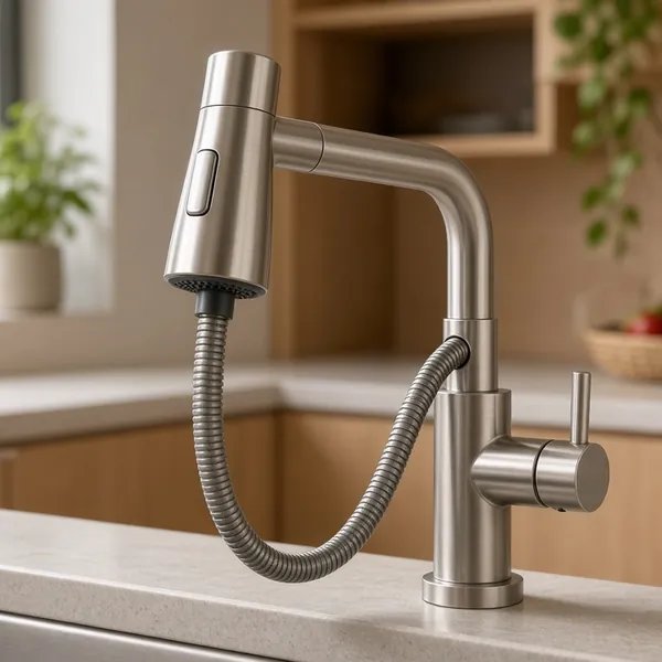 Vòi Rửa Chén Dây Rút Linh Hoạt Cho Nhà Bếp