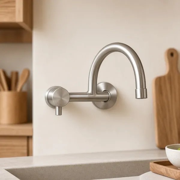 Vòi Rửa Chén Gắn Tường Cho Nhà Bếp & Khu Sơ Chế