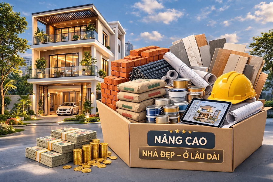 Combo nhà phố nâng cao – Nhà đẹp, ở lâu dài