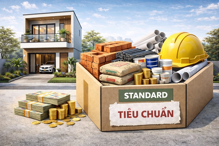 Combo nhà phố tiêu chuẩn – Lựa chọn phổ biến cho gia đình