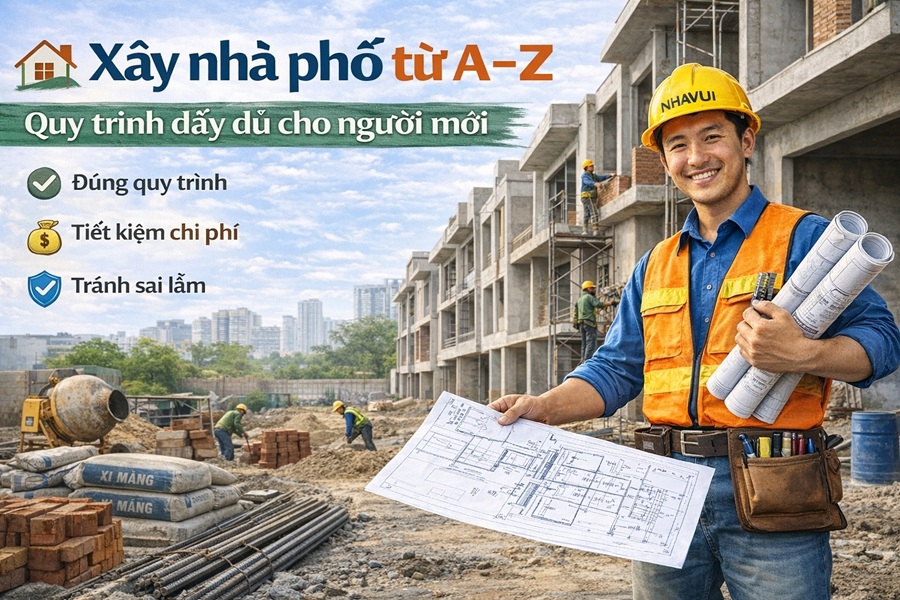 Xây nhà phố từ A–Z: Quy trình đầy đủ cho người mới