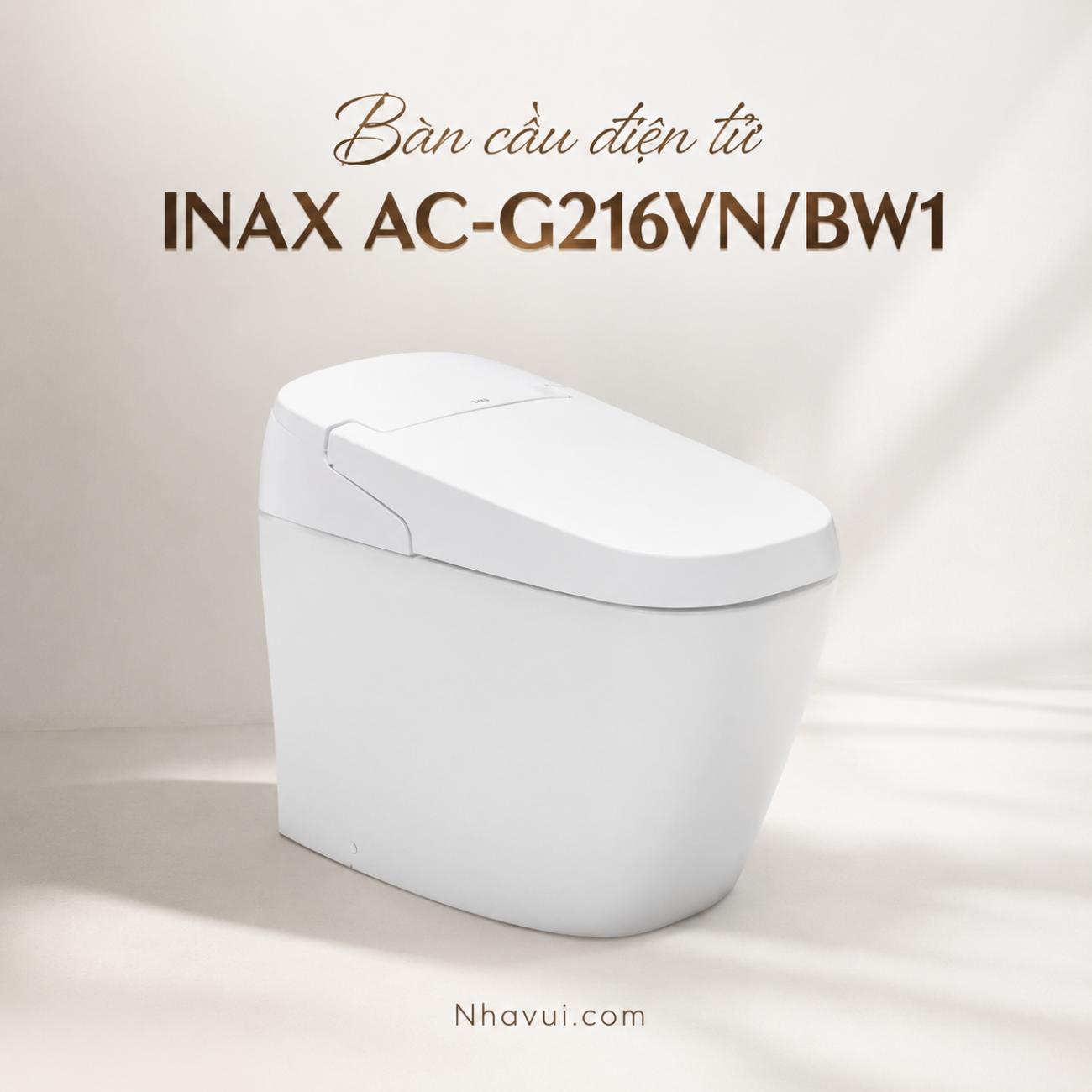 Bàn cầu điện tử INAX AC-G216VN/BW1 màu trắng AQUA CERAMIC