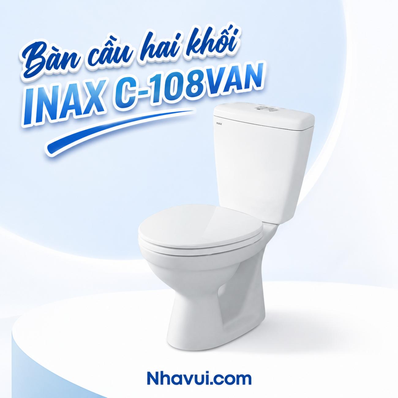 Bàn cầu hai khối INAX C-108VAN