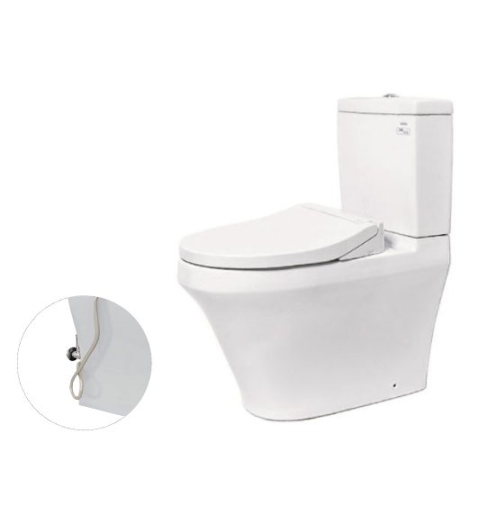Bàn cầu kết hợp nắp rửa cơ TOTO CS948DE2 ECOWASHER TCW07S