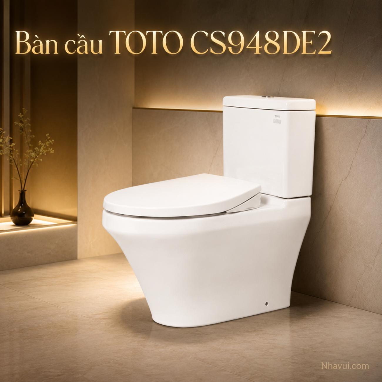 Bàn cầu kết hợp nắp rửa cơ TOTO CS948DE2 ECOWASHER TCW07S