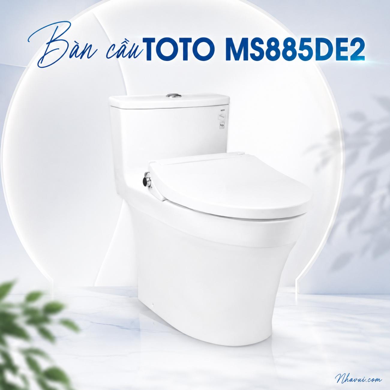 Bàn cầu kết hợp nắp rửa cơ TOTO MS885DE2 ECOWASHER TCW07S