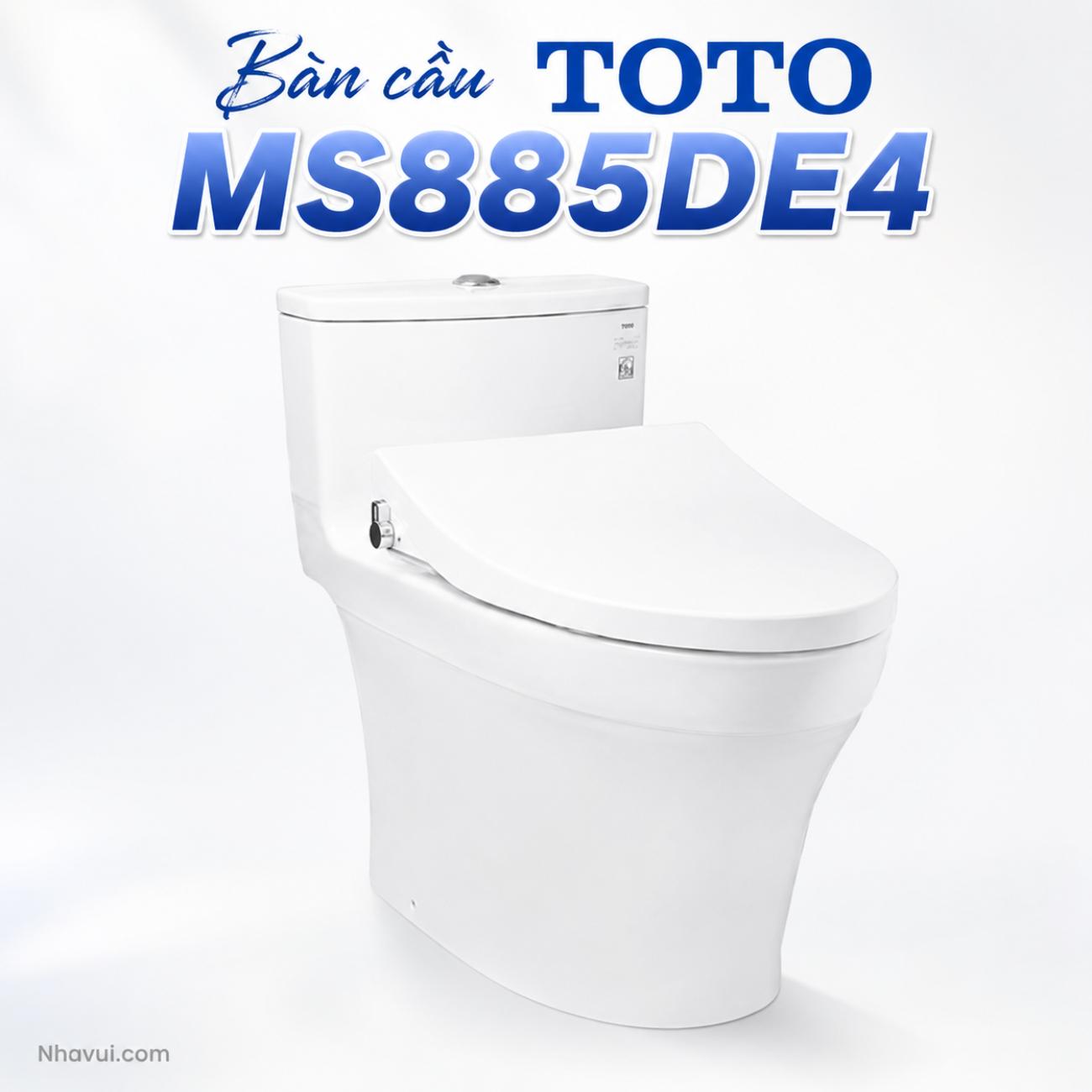 Bàn cầu kết hợp nắp rửa cơ TOTO MS885DE4 ECOWASHER TCW1211A