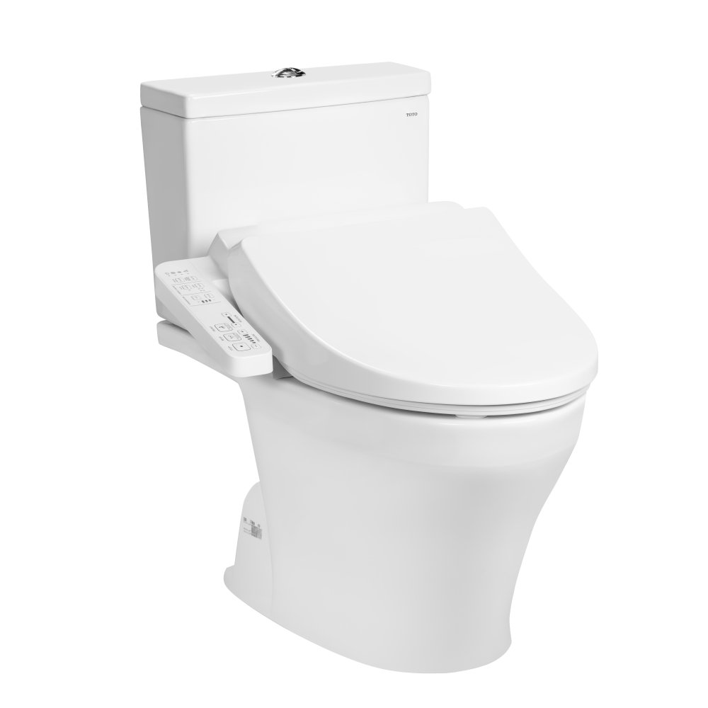 Bàn cầu kết hợp nắp rửa điện tử TOTO CS326DW18 WASHLET C2 cơ bản TCF23710AAA