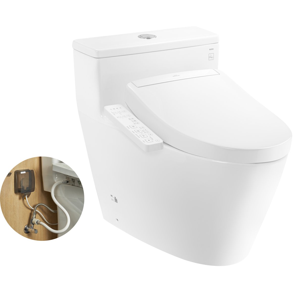 Bàn cầu kết hợp nắp rửa điện tử TOTO MS625DW24 WASHLET S2
