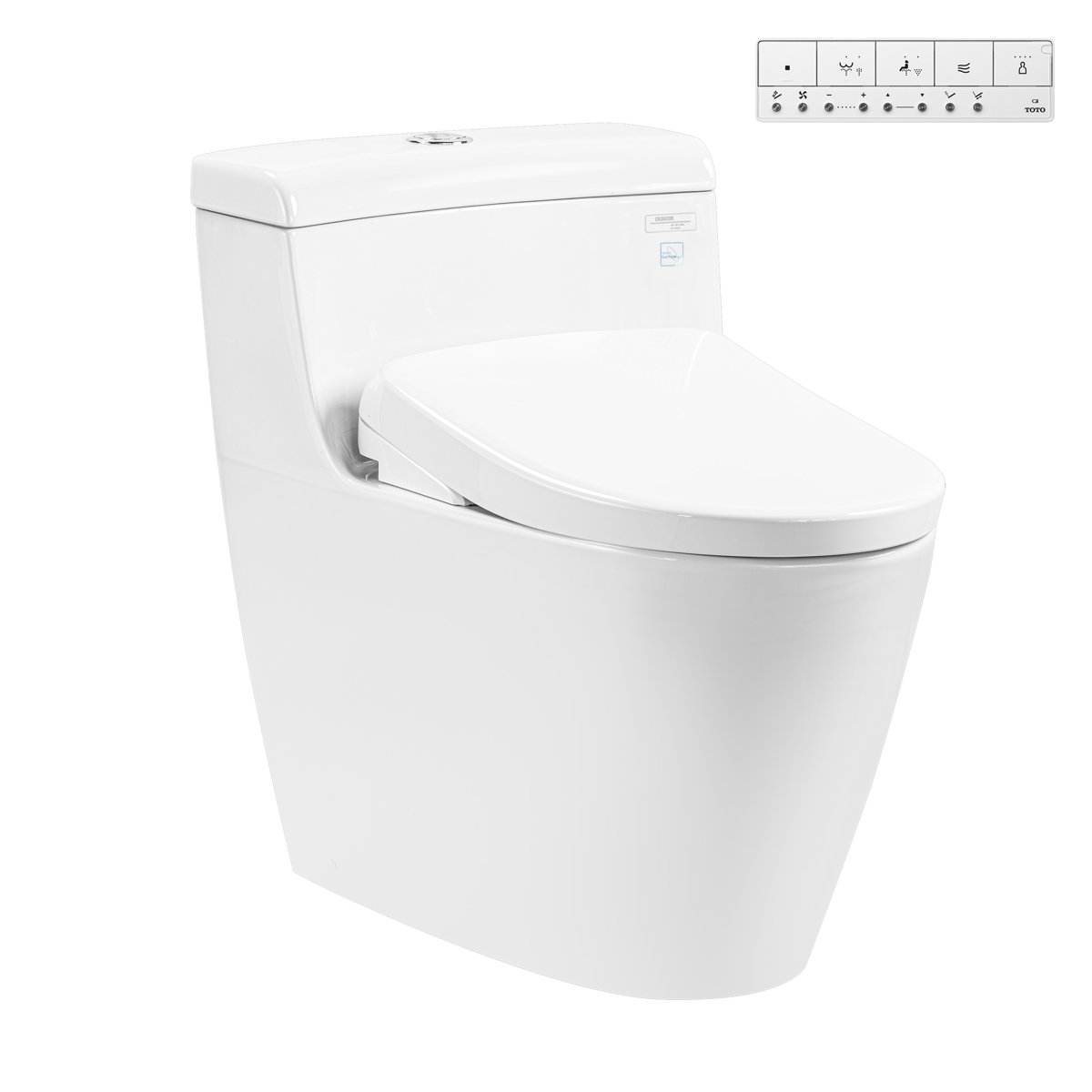 Bàn cầu kết hợp nắp rửa điện tử TOTO MS636CDRW23 WASHLET S7