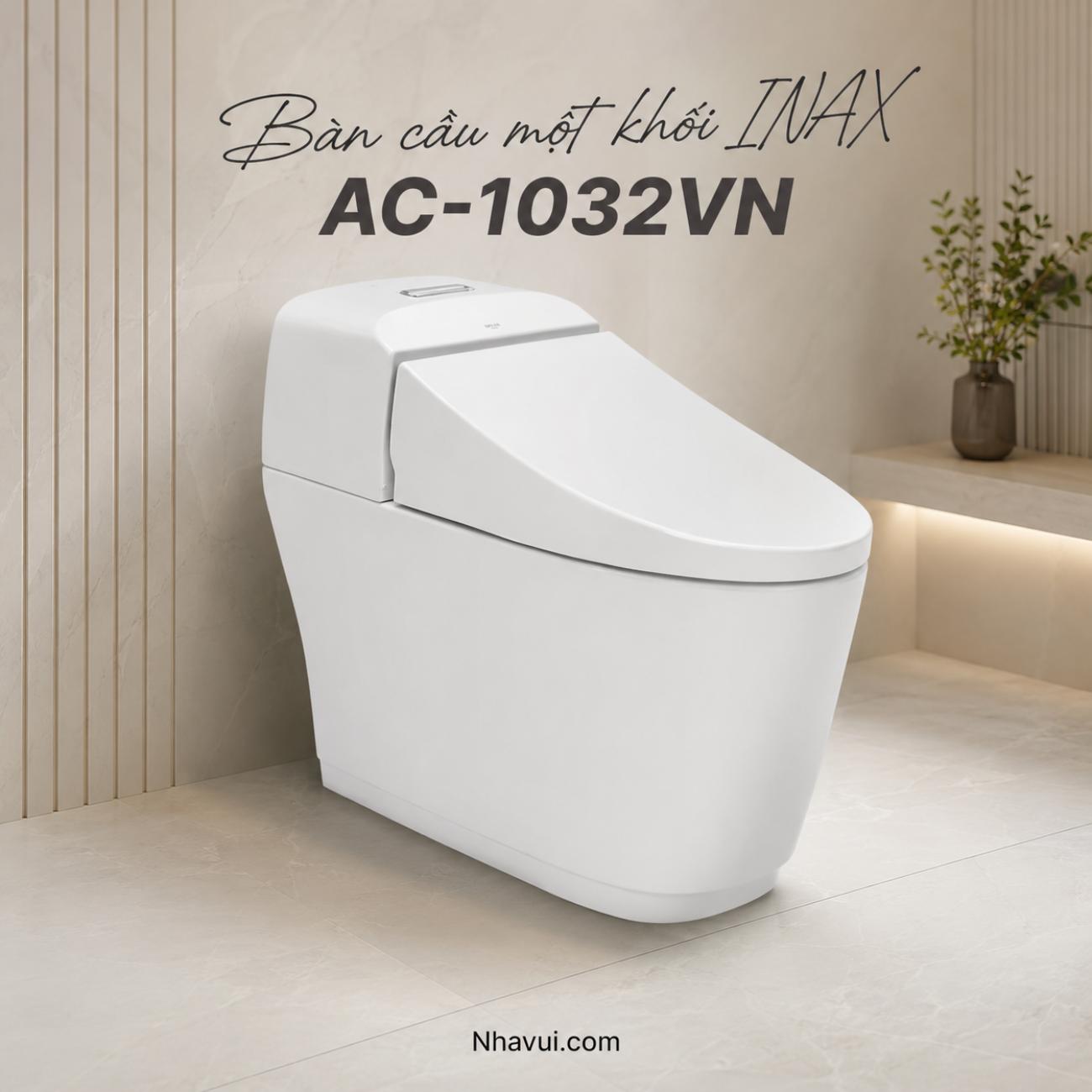 Bàn cầu một khối INAX AC-1032VN AQUA CERAMIC