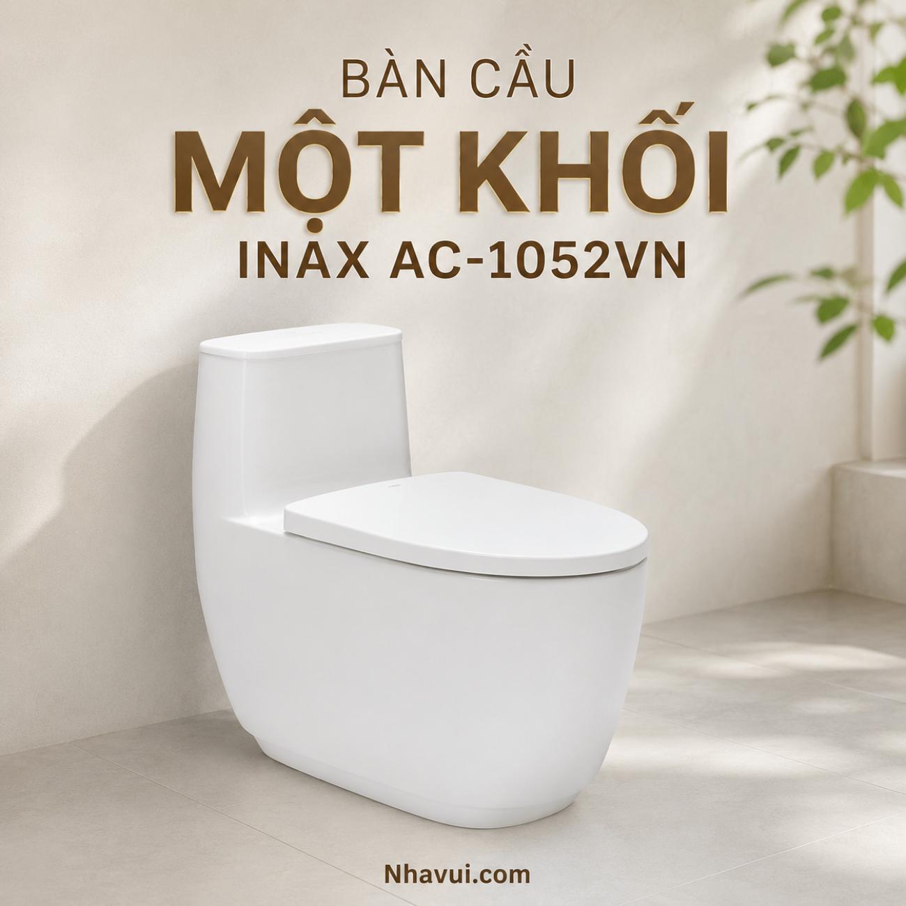Bàn cầu một khối INAX AC-1052VN AQUA CERAMIC