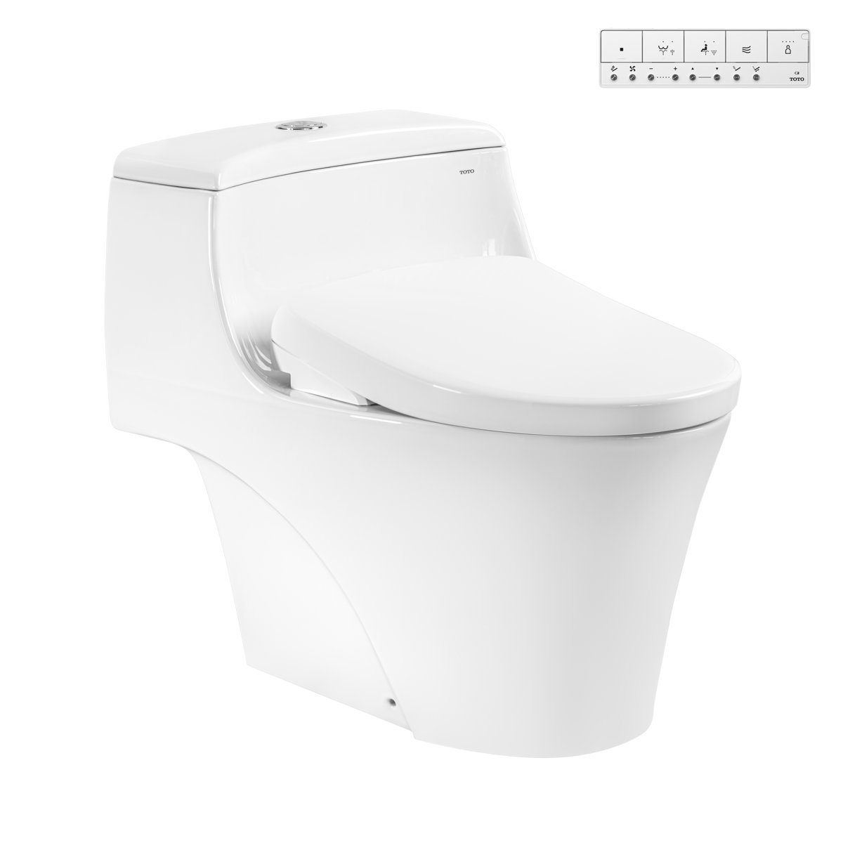 Bàn cầu một khối TOTO MS823CDRW23 kết hợp nắp rửa điện tử WASHLET S7