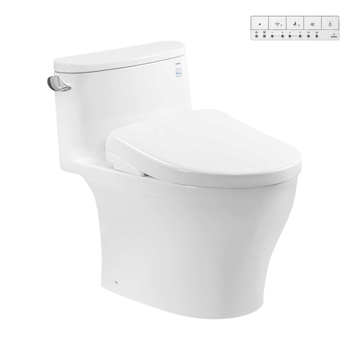 Bàn cầu một khối TOTO MS887CRW23 kết hợp nắp rửa điện tử WASHLET S7