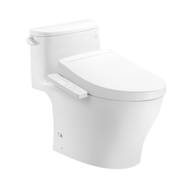 Bàn cầu một khối TOTO MS887CRW24 kết hợp nắp rửa điện tử WASHLET S2