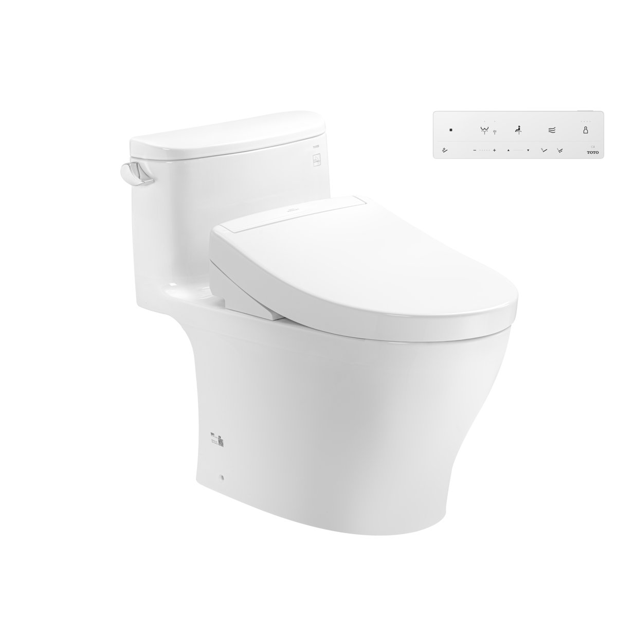 Bàn cầu một khối TOTO MS887CRW25 kết hợp nắp rửa điện tử WASHLET S5