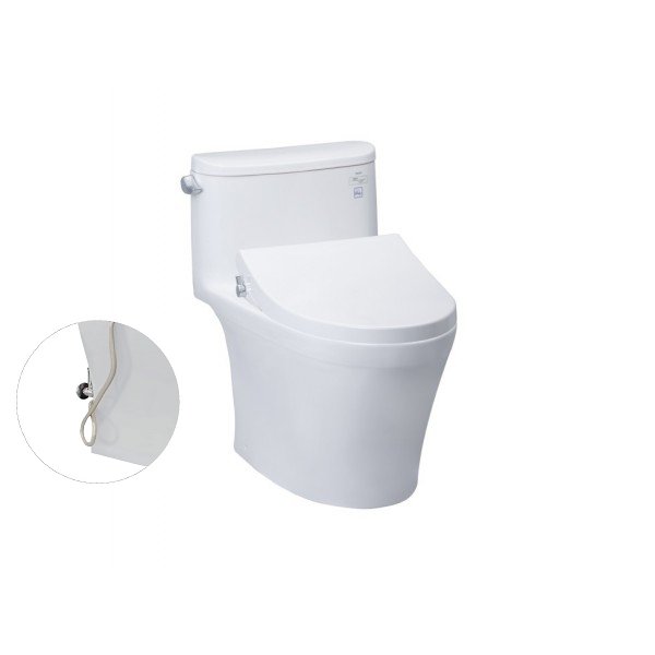 Bàn cầu một khối TOTO MS887RE4 kết hợp nắp rửa cơ ECOWASHER TCW1211A