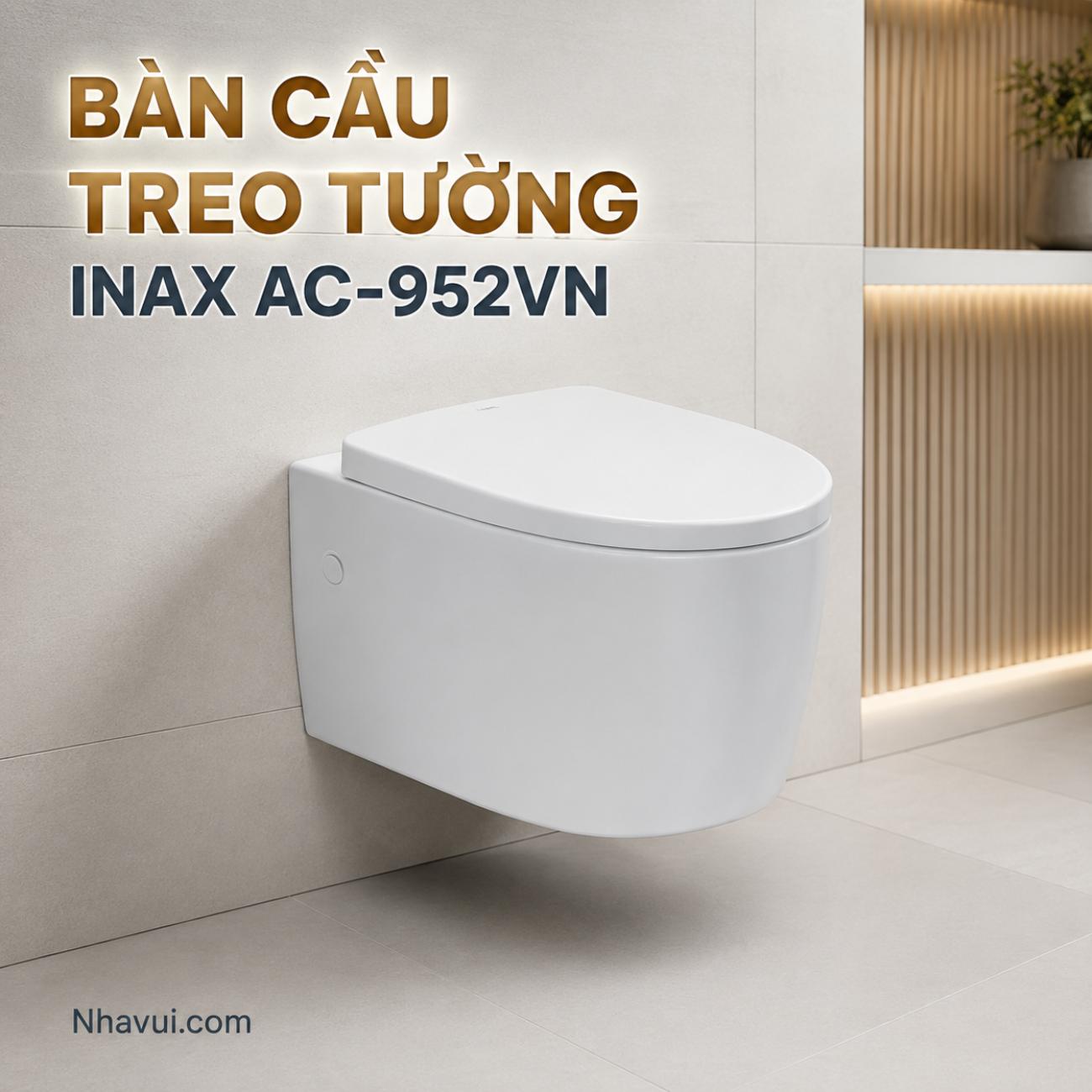 Bàn cầu treo tường INAX AC-952VN AQUA CERAMIC