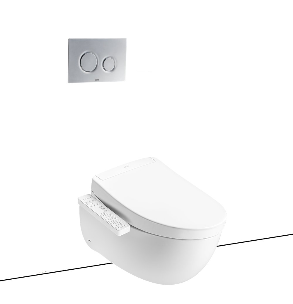 Bàn cầu treo tường kèm nắp rửa điện tử TOTO CW812REA WASHLET dòng S7 TCF47360GAA