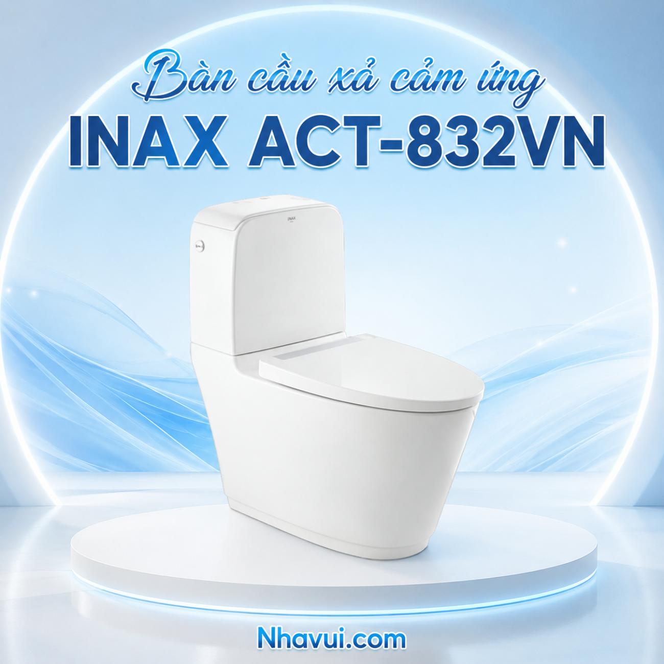 Bàn cầu xả cảm ứng INAX ACT-832VN