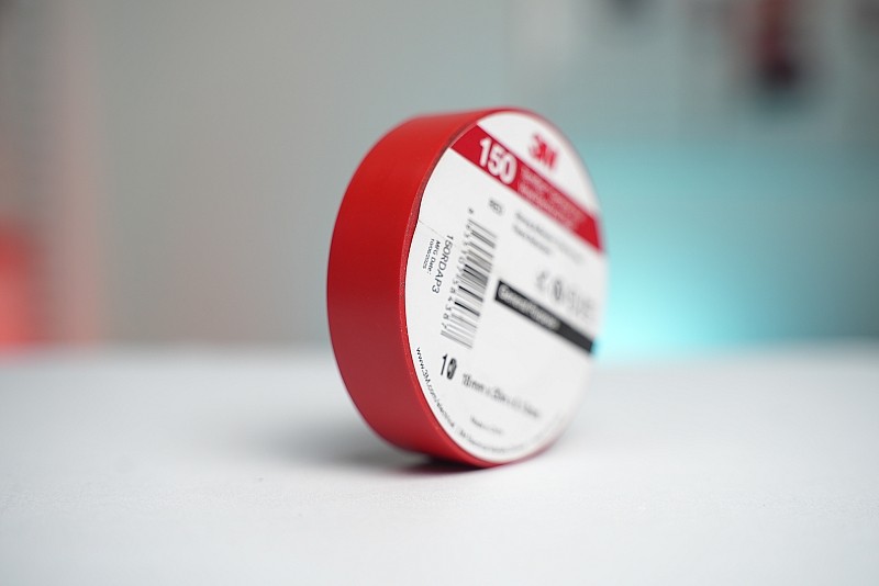 Băng keo điện 3M Temflex 150 màu đỏ khổ 18 mm