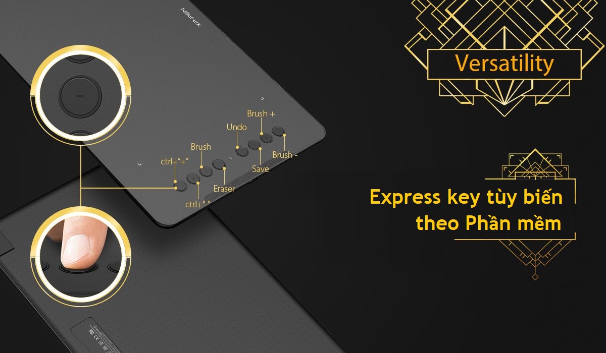 Bảng vẽ điện tử XP-Pen Deco 01 V2 hỗ trợ Android, cảm ứng nghiêng