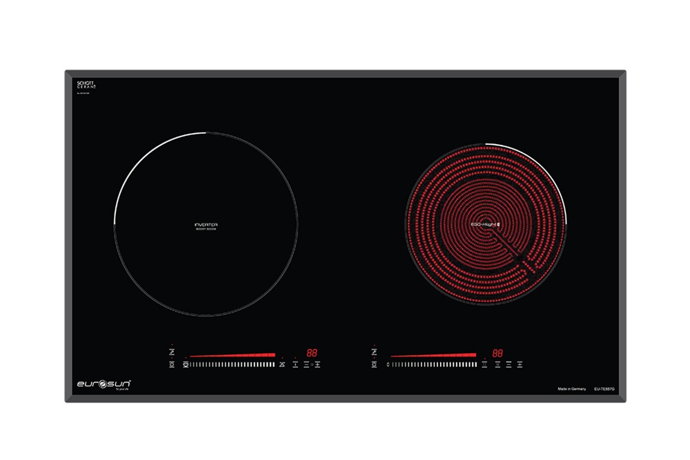 Bếp điện từ Eurosun EU-TE887G 2 vùng nấu