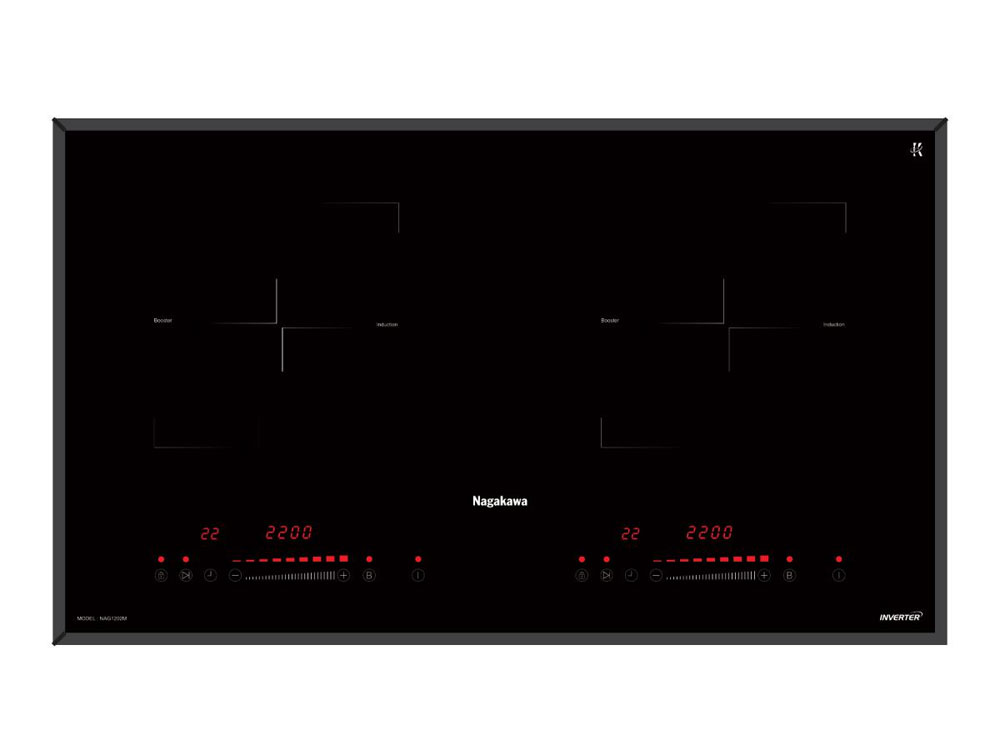 Bếp đôi điện từ Inverter Nagakawa NAG1202M
