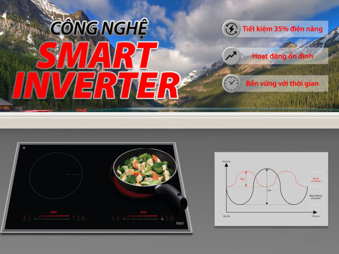 Bếp từ đôi Lorca TA-1006EC Plus, mâm đồng, Inverter