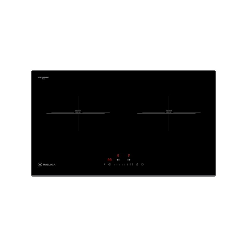 Bếp từ đôi Malloca MH732IN 2 vùng nấu 73 cm (kính Vitroceramic / DuraGlass)