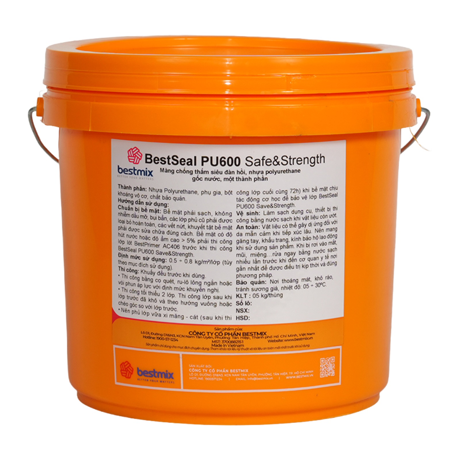 BestSeal PU600 Safe&Strength chính hãng – 5 kg/thùng; 20 kg/thùng