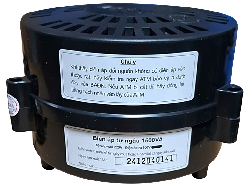 Biến áp đổi nguồn hạ áp LiOA DN015 1,5kVA