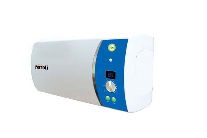 Bình nóng lạnh gián tiếp Ferroli Verdi AE 15/20/30 lít hiển thị nhiệt độ
