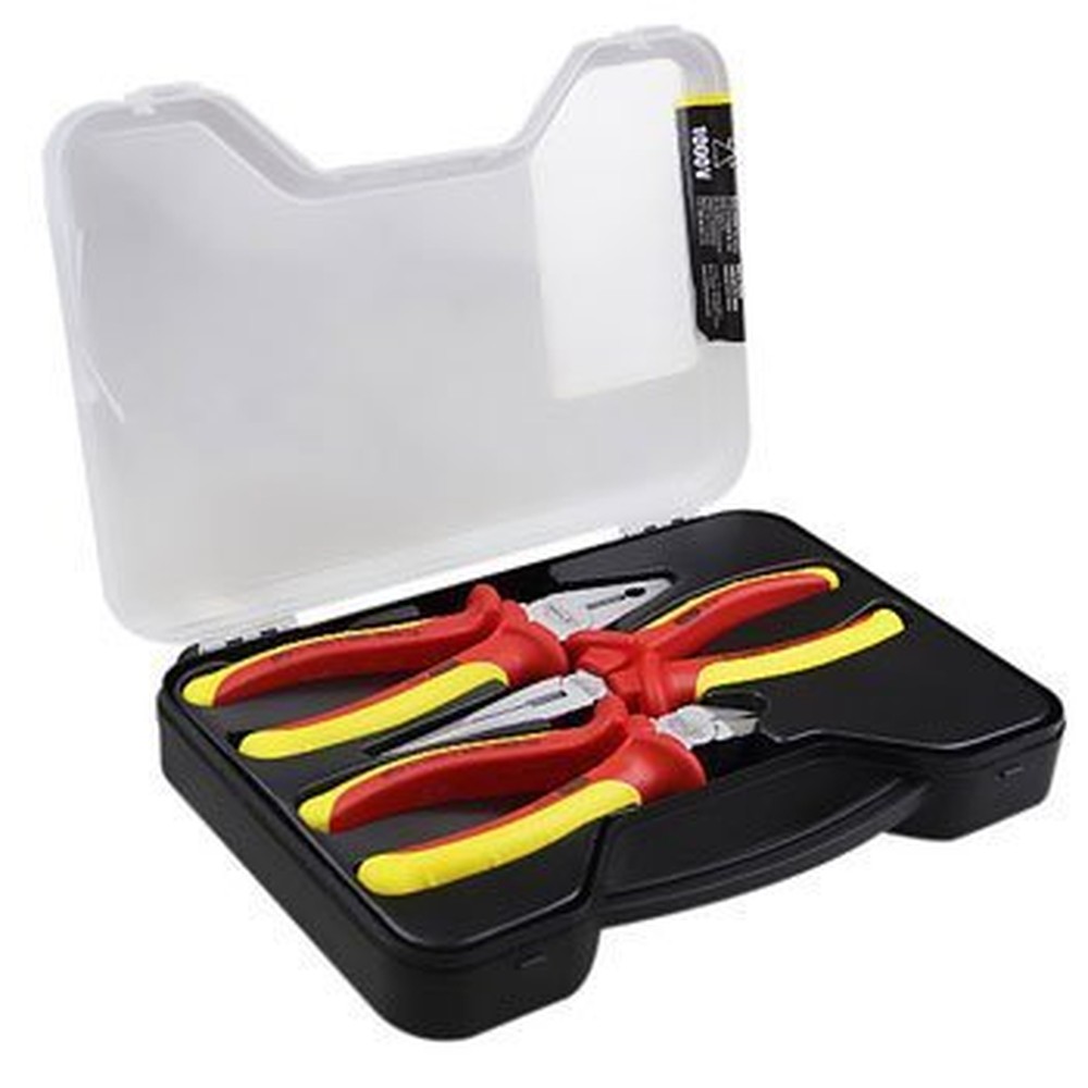 Bộ 3 kìm cách điện VDE 1000 V Stanley 84-011