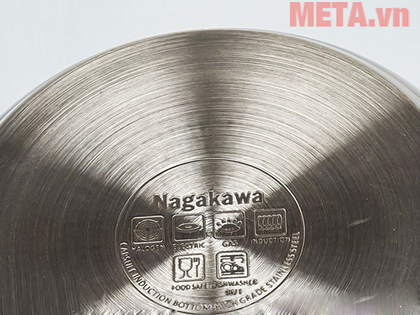 Bộ 3 nồi inox 4 đáy Nagakawa NAG1304