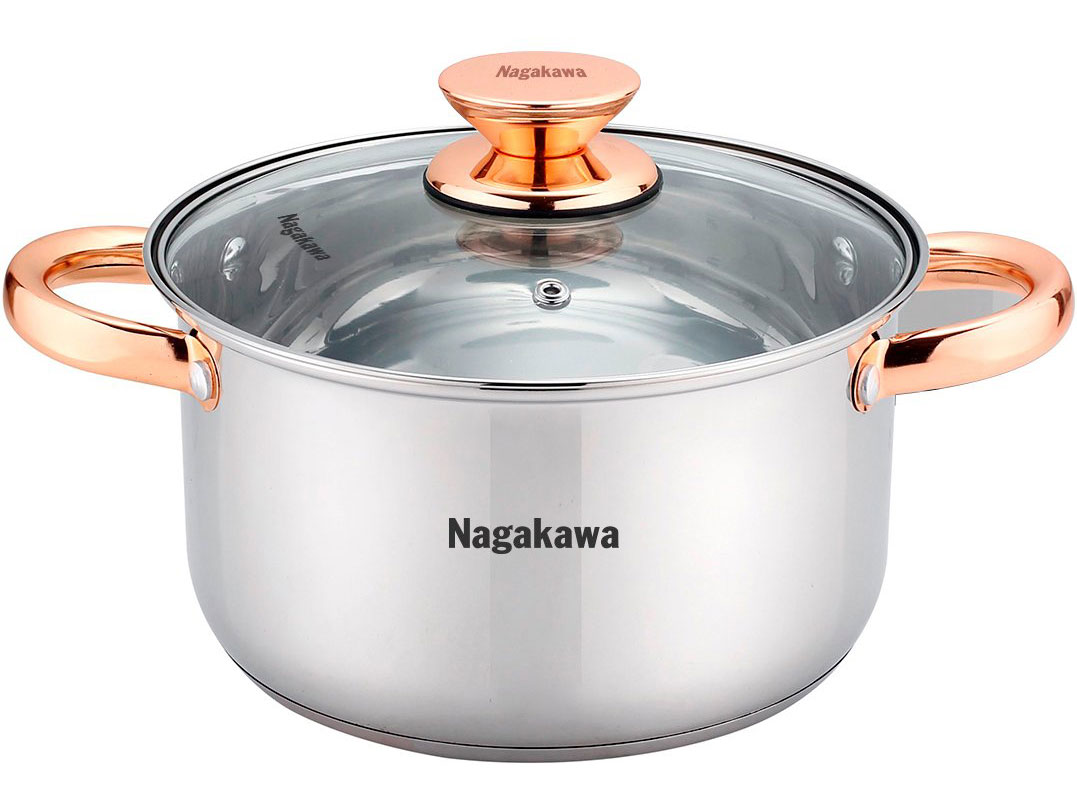 Bộ 3 nồi inox 4 đáy Nagakawa NAG1306 (16, 20, 24cm)