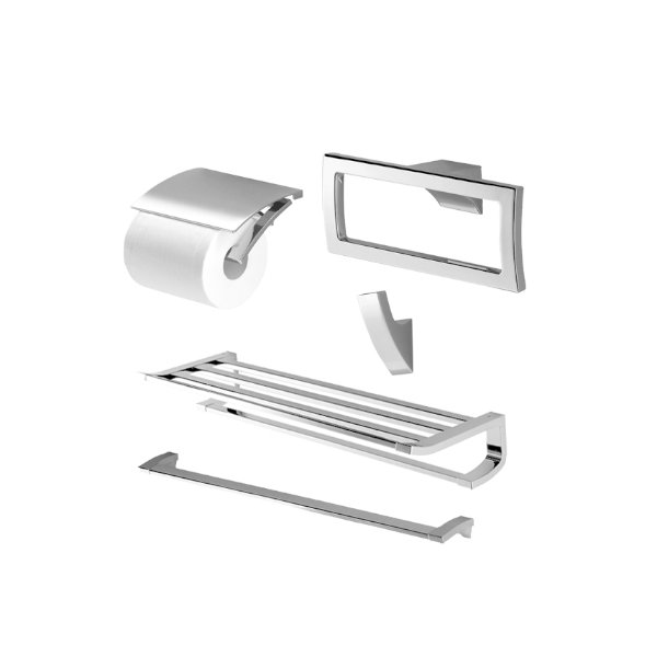 Bộ 5 sản phẩm TOTO YS903N5V kiểu vuông hoàn thiện phòng tắm hiện đại