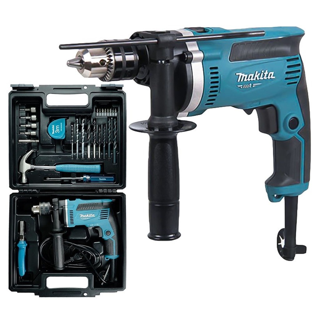 Bộ máy khoan búa Makita M8100KX2B 710W kèm 26 phụ kiện