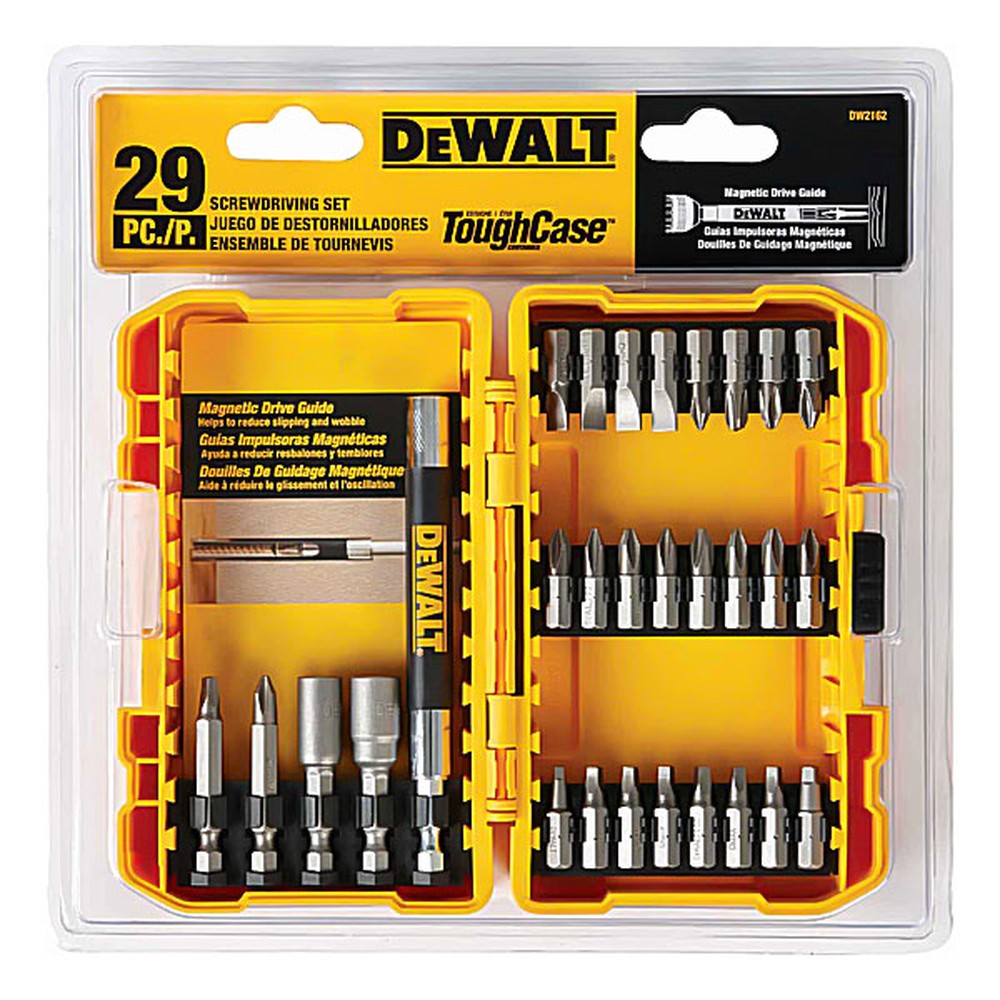 Bộ mũi vít Dewalt DW2162 29 chi tiết hộp ToughCase+