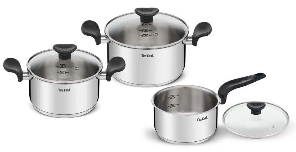 Bộ nồi inox Tefal Primary 16/20/24cm (E3086S74)