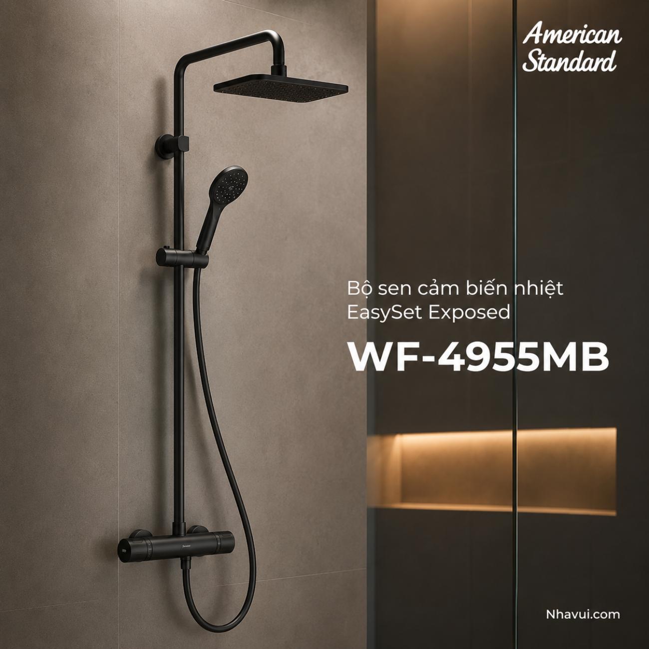 Bộ sen cảm biến nhiệt American Standard WF-4955MB EasySet Exposed