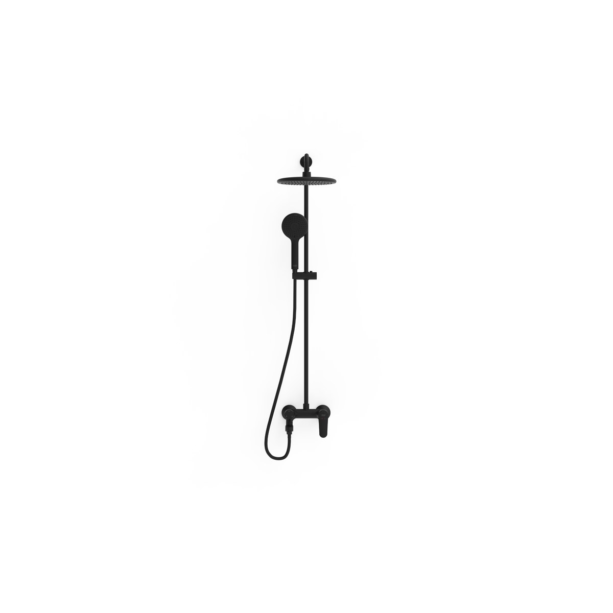 Bộ sen phun mưa Simplica Matte Black màu đen mờ American Standard WF-6284